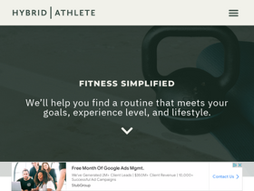 'thehybridathlete.com' screenshot