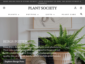 plantsocietyshop.com homepage screenshot