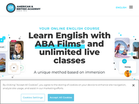 'abaenglish.com' screenshot