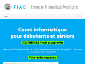 'formation-informatique-avec-cedric.fr' screenshot