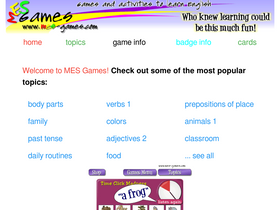 'mes-games.com' screenshot