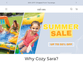 cozysara.com homepage screenshot