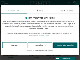 'verdecora.es' screenshot