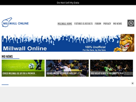 'millwallonline.com' screenshot