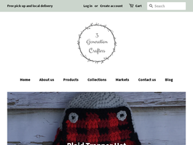 3generationcrafters.com homepage screenshot