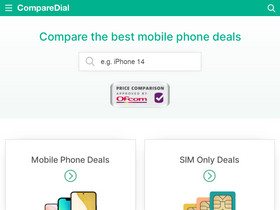 'comparedial.com' screenshot