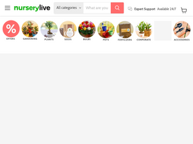 'nurserylive.com' screenshot