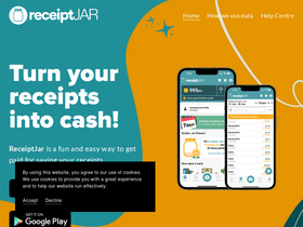 'receiptjar.com' screenshot