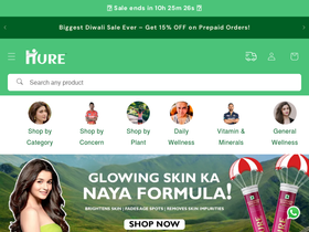 hurecare.com homepage screenshot