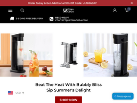 Ultima Cosa homepage screenshot
