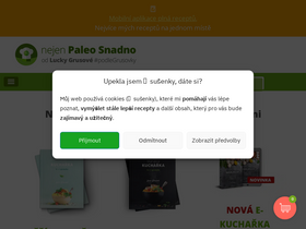 'paleosnadno.cz' screenshot