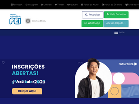 'fei.edu.br' screenshot