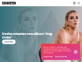 'sesac.com' screenshot