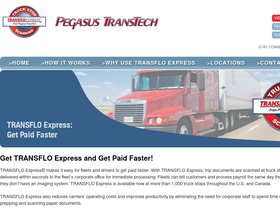 'transfloexpress.com' screenshot