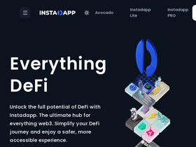 'instadapp.io' screenshot