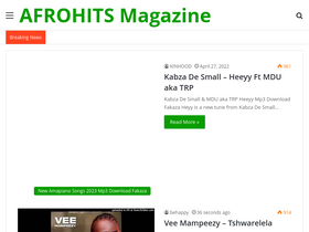 'afrohits.net' screenshot