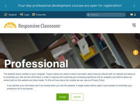 'responsiveclassroom.org' screenshot