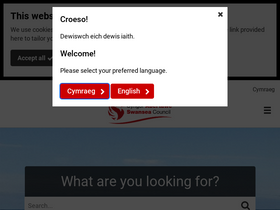 'swansea.gov.uk' screenshot