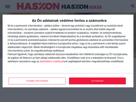 'haszon.hu' screenshot
