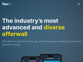'revenueuniverse.com' screenshot