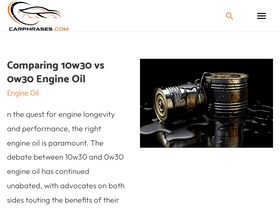 'carphrases.com' screenshot