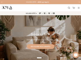 Joya Home homepage screenshot