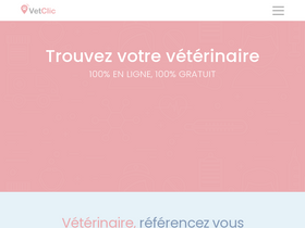 'vetclic.fr' screenshot