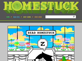 'homestuck.com' screenshot