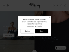Hey Honey homepage screenshot