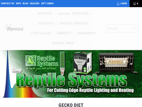 'pangeareptile.com' screenshot