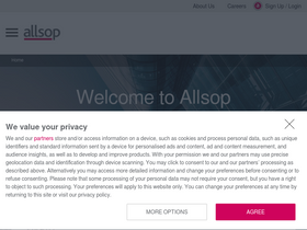 'allsop.co.uk' screenshot