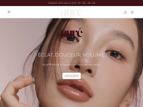 nuvé homepage screenshot