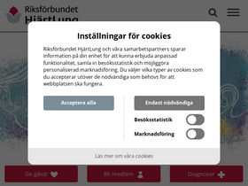 'hjart-lung.se' screenshot