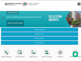 'hospitalitaliano.org.ar' screenshot