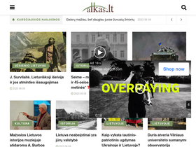 'alkas.lt' screenshot