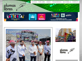 'plumaslibres.com.mx' screenshot
