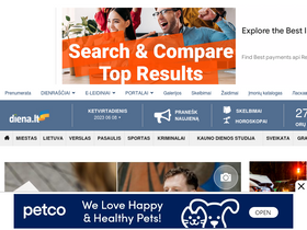 'diena.lt' screenshot