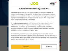 'joe.be' screenshot