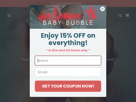 Baby Bubble homepage screenshot