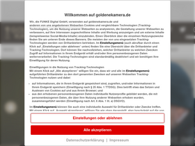 'goldenekamera.de' screenshot