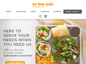 'aubonpain.com' screenshot