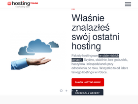 'hostinghouse.pl' screenshot