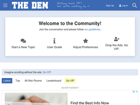 'thedenforum.com' screenshot