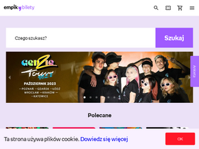 'empikbilety.pl' screenshot