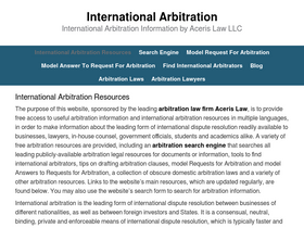 'international-arbitration-attorney.com' screenshot