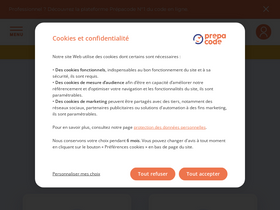 'prepacode-enpc.fr' screenshot