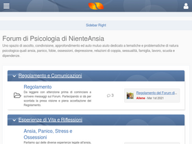 'nienteansia.org' screenshot