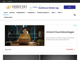 'derechomexicano.com.mx' screenshot