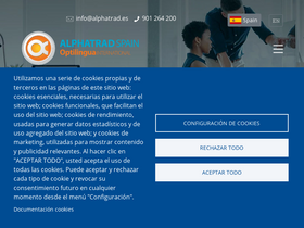 'alphatrad.es' screenshot