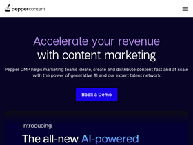 'peppercontent.io' screenshot